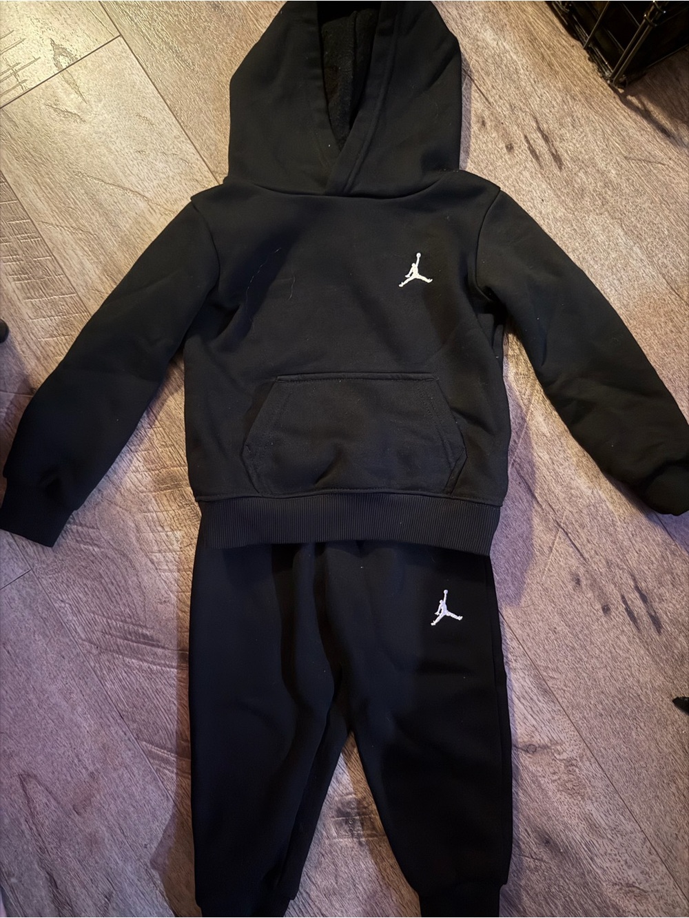 Jordan Black Kids Hoodie & Joggers Set